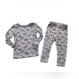 SweetHoney Size 2T Viscose Blend Dinosaur Print Two Piece Pajamas